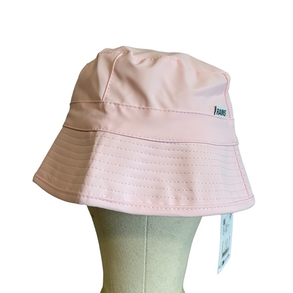 RAINS Bucket Hat Candy Pink NWT Size One Size - Picture 2 of 9